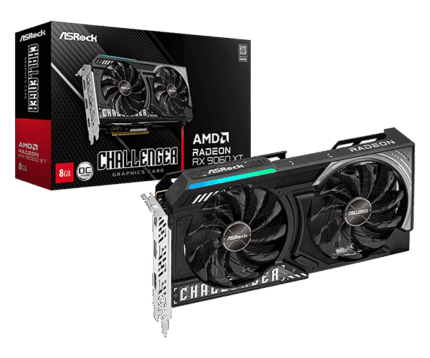SVGA ASrock RX 9060 XT Challenger 8GB/GDDR6/128bit/crna, RX9060XT CL 8GO