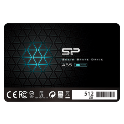 SSD 2.5" SATA SiliconPower A55 512GB, SP512GBSS3A55S25