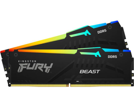 RAM DDR5 Kingston 64GB (2x32GB) 6400Mt/s FURY Beast RGB EXPO KF564C32BBEAK2-64