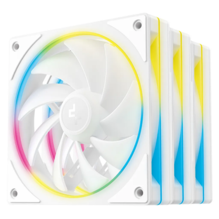 Ventilatori za kuciste 3in1 FL12 SE DeepCool Beli, R-FL12SE-WHAPN3-G