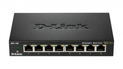 LAN Switch D-Link DGS-108GL/E 10/100/1000Mbps 8port Metal Gigabit